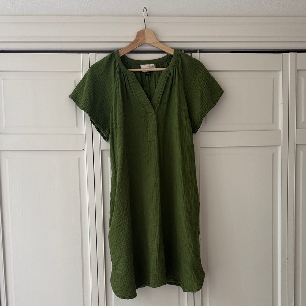 Universal Thread Green Gauze Dress